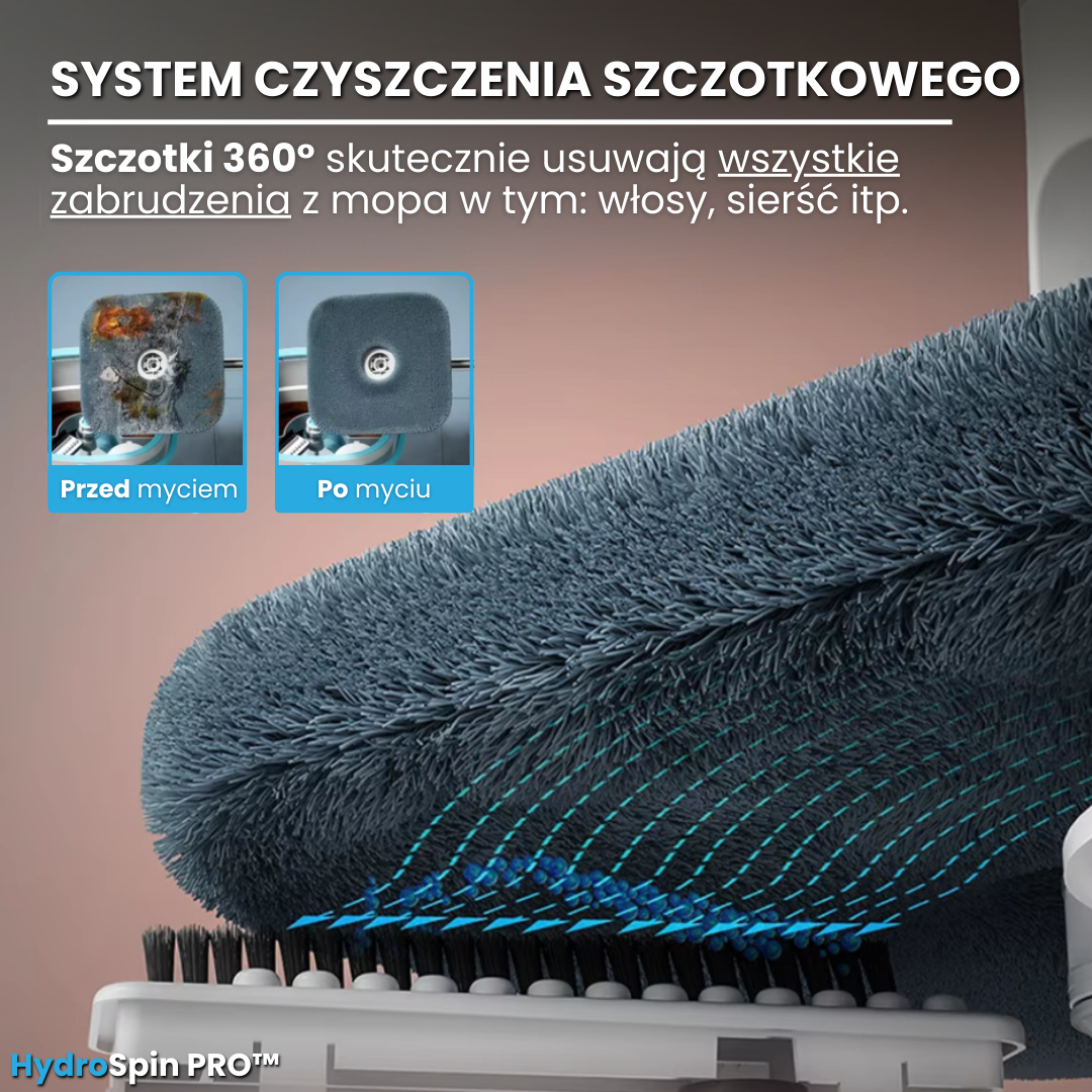 HydroSpin PRO™ - Samoczyszczący mop z separacją czystej i brudnej wody