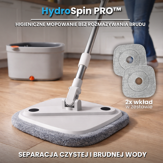 HydroSpin PRO™ - Samoczyszczący mop z separacją czystej i brudnej wody